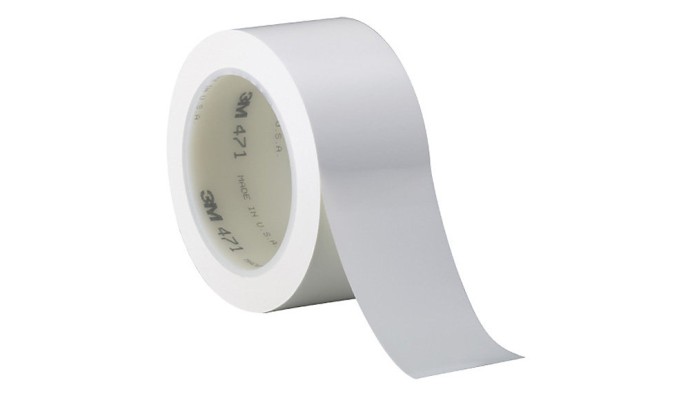 3M White Vinyl Electrical Insulation Tape 471