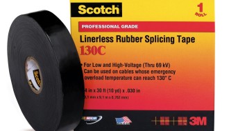 3M Scotch® 103C Black Ethylene Propylene Rubber Electrical Insulation Tape