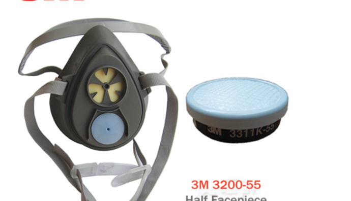3M 3200 Half Facepiece Respirator & 3311K-55 Cartridge