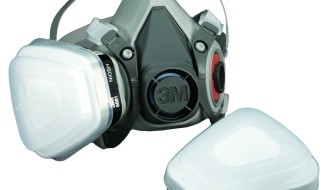 3M 6502QL Rugged Respirator Half Facepiece + 3M 6001 Organic Vapor Cartridge