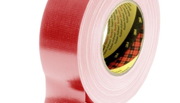 3M™ 389 PE Coated Red Cloth Tape 50mm x 50m 0.26mm Thick