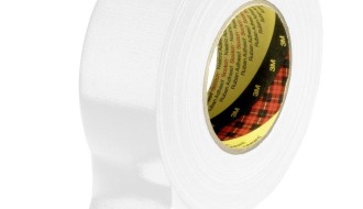 3M™ 389 PE Coated White Cloth Tape 50mm x 50m 0.26mm Thick