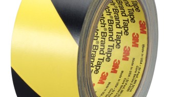 3M Black And Yellow Vinyl Hazard Tape 5702 50mm x 33m