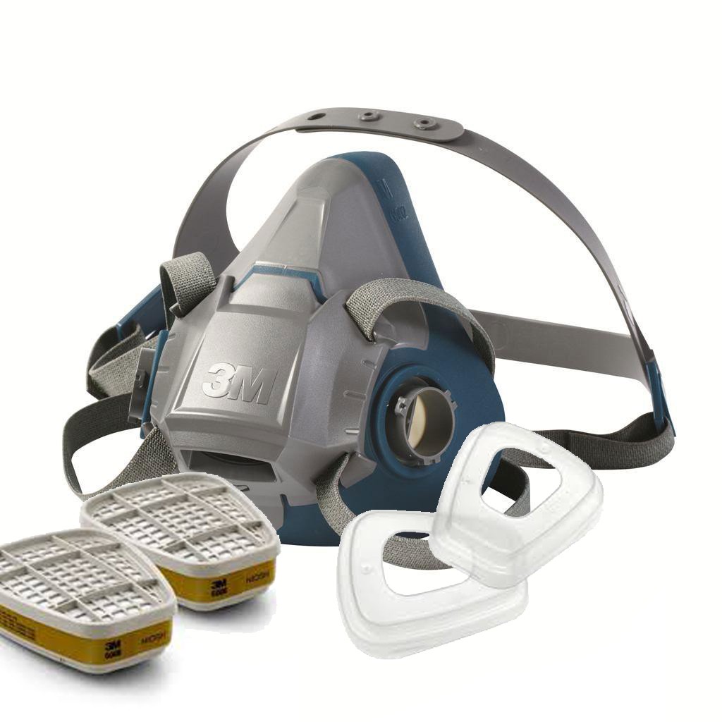 3M 6502QL Half Respirator 6006 Cartridge 501 Filter 5N11 Particulate