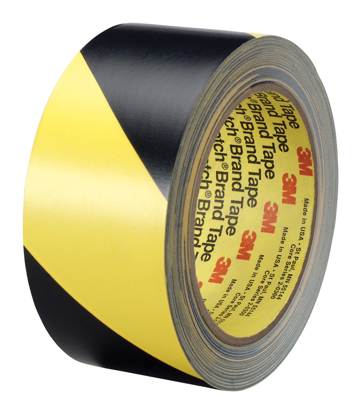 3M Black And Yellow Vinyl Hazard Tape 5702 50mm x 33m