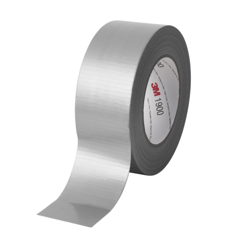 3M VALUE DUCT 1900 Scotch 1900 Duct Tape, 50m x 50mm, Black